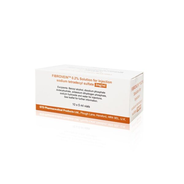 Fibrovein 0.2% Solution for injection (10 x 5ml vials)